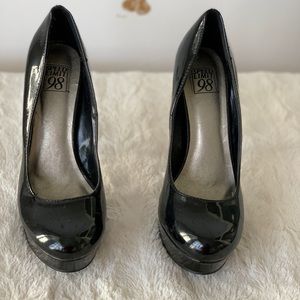 Black Platform Heels - Size 7.5